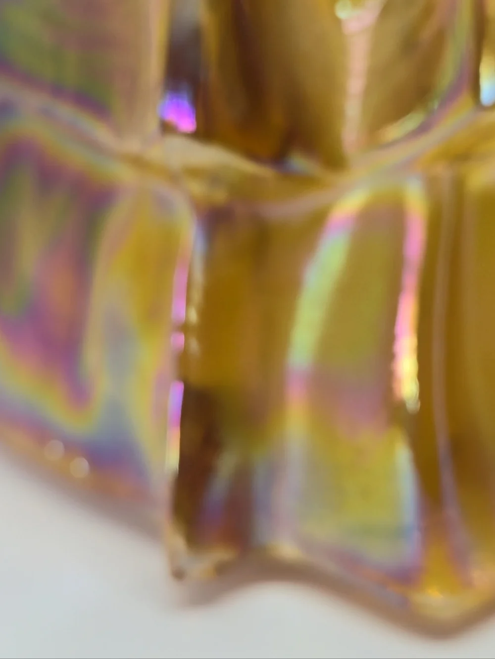 Wheaton Southern Belle Colonial Lady Marigold Iridescent Carnival Glass 6" - Picture 5 of 10